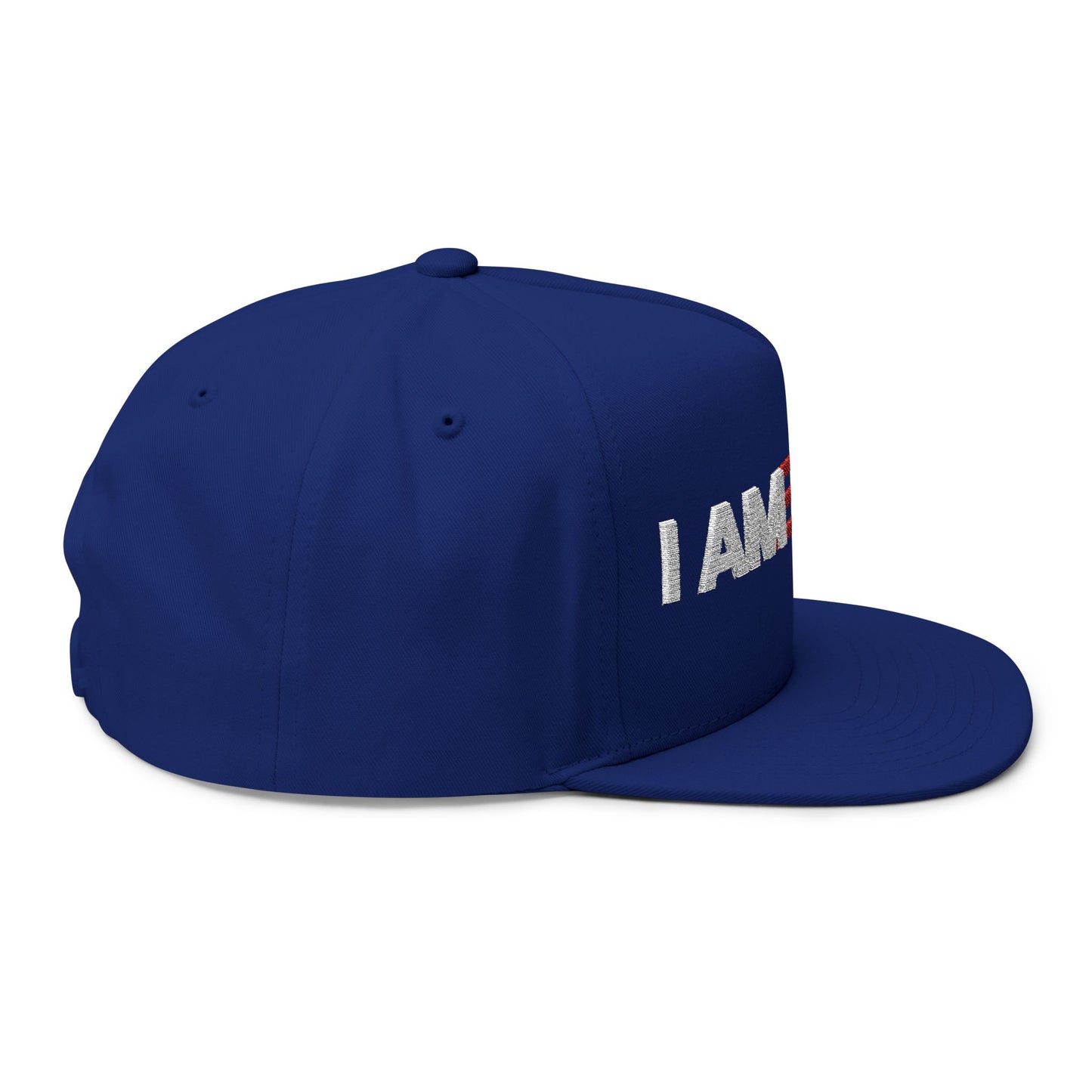 Black & Royal I America - Flat Brim Hat
