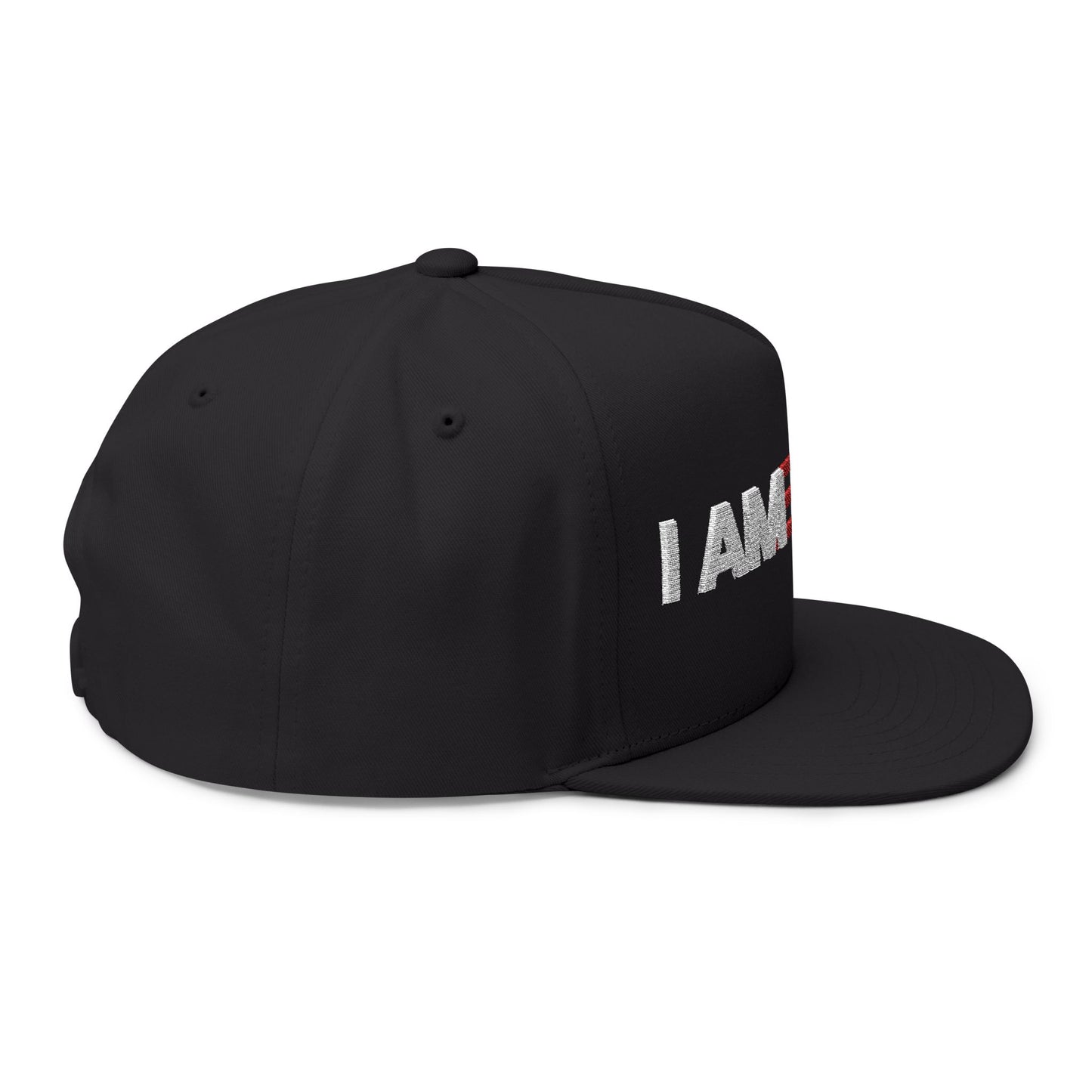 Black & Royal I America - Flat Brim Hat