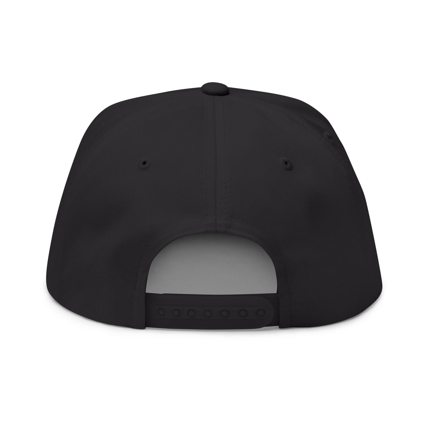 Black I AM Flag - Flat Brim Hat