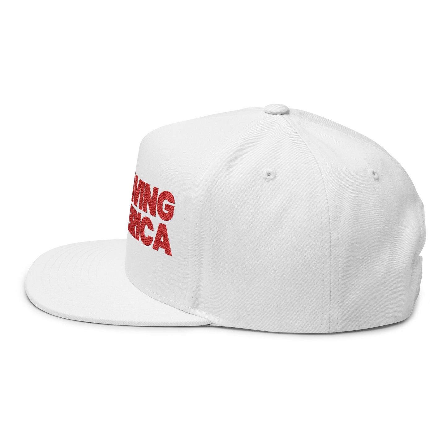 White Saving America - Flat Brim Hat