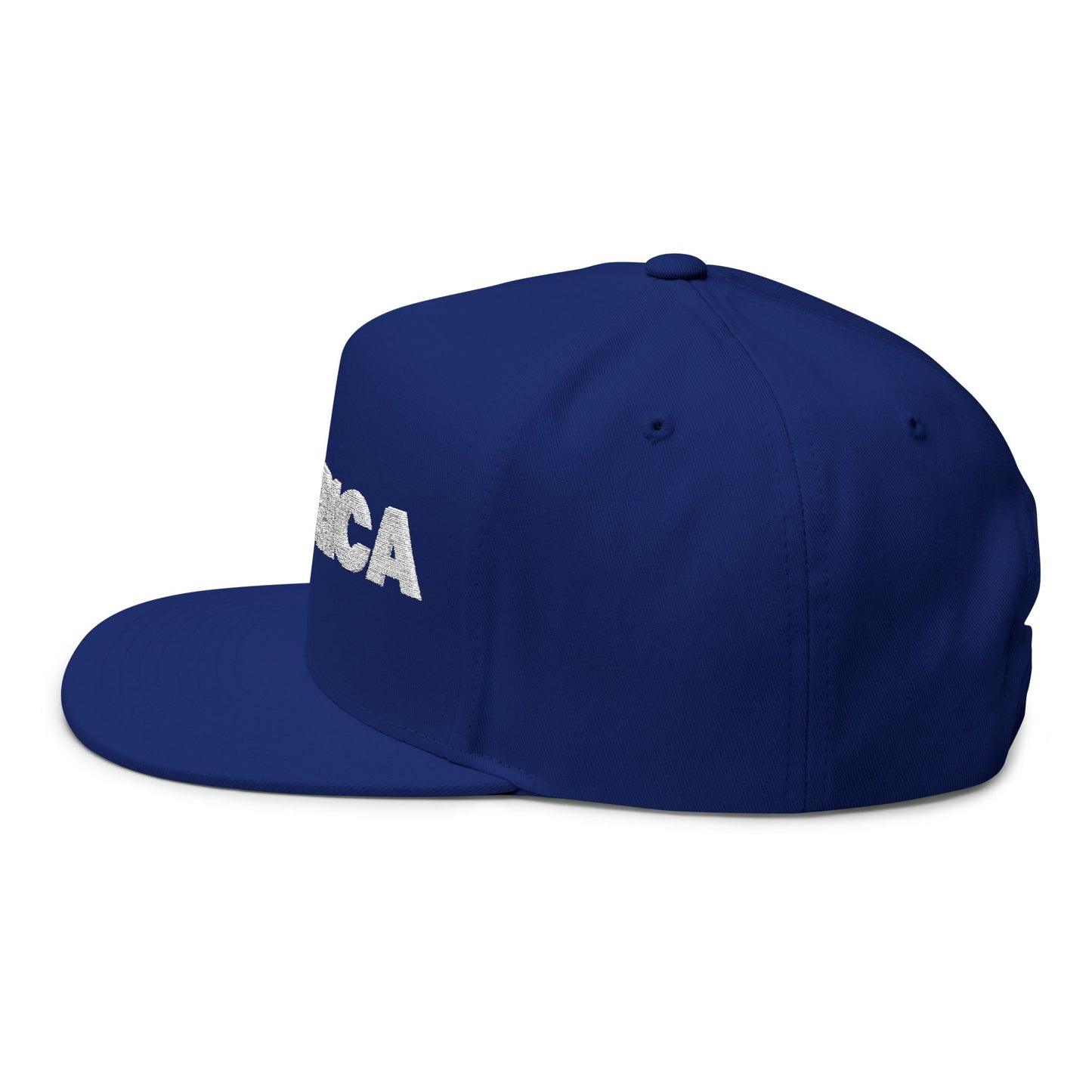 Black & Royal I America - Flat Brim Hat