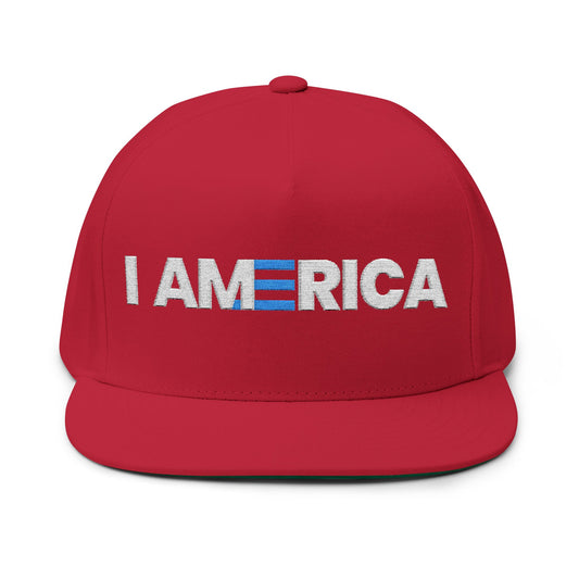 Red I America - Flat Brim Hat