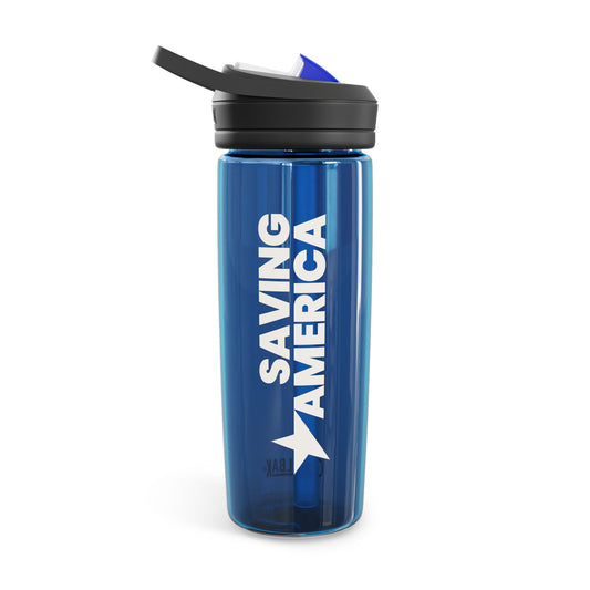 Saving America Blue Water Bottle